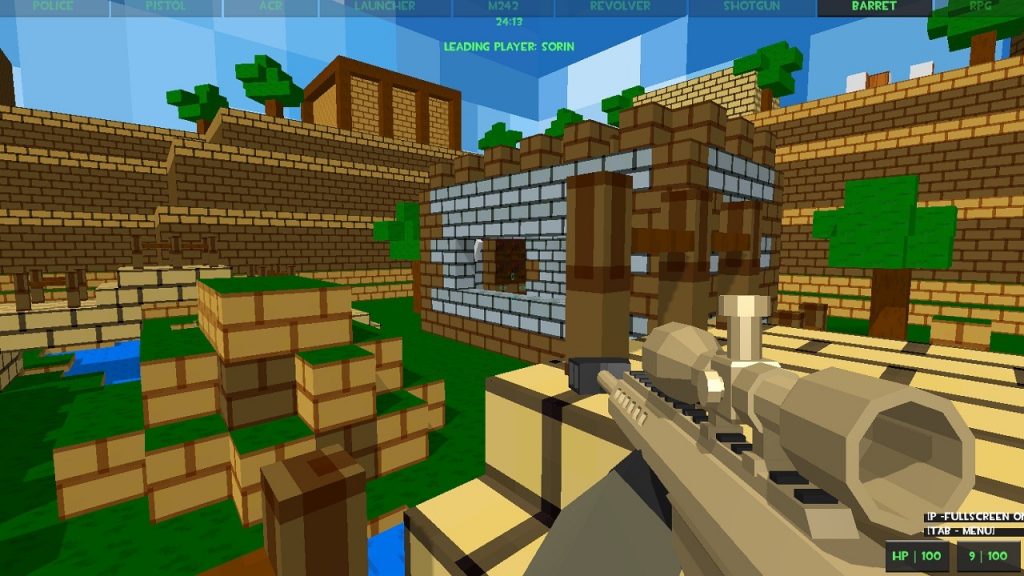 Combat Cubic Arena Multiplayer Jogue no Jogos Online Grátis