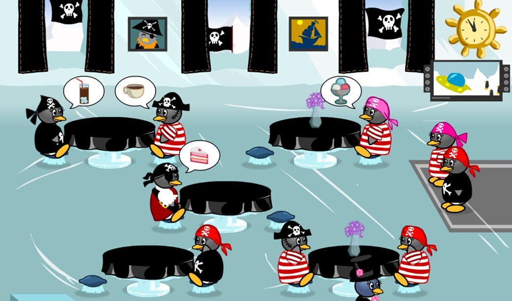 Penguin Diner (Day 4) ,Jogo de Restaurante dos Pinguins 