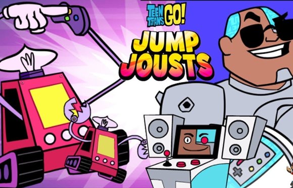 No jogo Teen Titans Go! Jump Jousts seu desafio é ajudar os Jovens